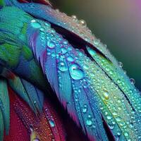 A Mesmerizing Macro View of Nature's Palette. ,AI Generated photo