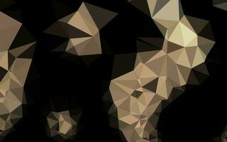 Dark Black vector polygon abstract background.