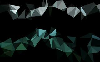 Dark Green vector blurry triangle pattern.