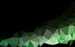 Dark Green vector polygon abstract layout.