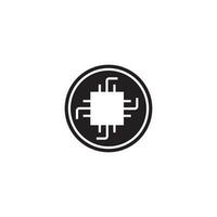 chip icon vector