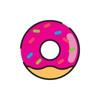 donut icon vector