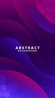 Abstract Gradient Purple Blue liquid background. Modern vector background design. Dynamic Waves. Fluid shapes composition.  Fit for social media story template