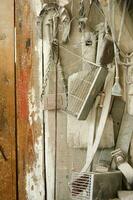 Laboratory and warehouse of marble statues photo