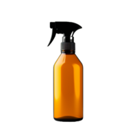 Orange vaporisateur bouteille avec noir vaporisateur buse sur, ai génératif transparent Contexte png