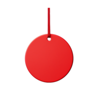 red christmas decoration hanging on a string,AI Generative png