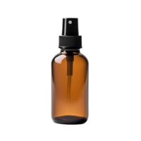a brown glass bottle with a sprayer on it,AI Generative png