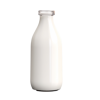 une bouteille de Lait sur une transparent arrière-plan, ai génératif png