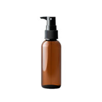 a brown bottle with a sprayer on a transparent background,AI Generative png