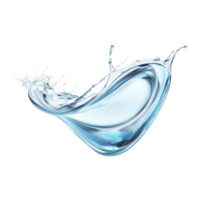 water splash isolated on transparent background,AI Generative png