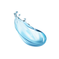 agua chapoteo, aislado en transparente fondo generativo png