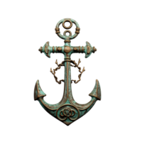 an anchor on a transparent background,AI Generative png