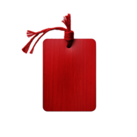 red price tag isolated on transparent background,AI Generative png