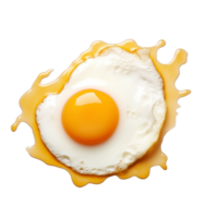 un Oeuf est sur Haut de une pièce de toast, ai génératif png