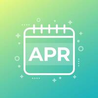 APR icon, Annual percentage rate vector