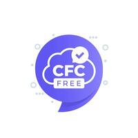 CFC gratis icono, vector etiqueta