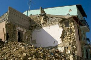 photographic documentation of the devastating earthquake in central Italy photo