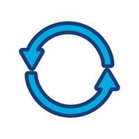 refresh, undo, redo, rotation arrows isolated white background vector