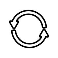 refresh, undo, redo, rotation arrows isolated white background vector