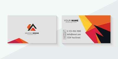 Abstract Creative Business card Design vector