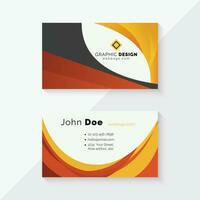 Professional Abstract Business Card Design Template. vector