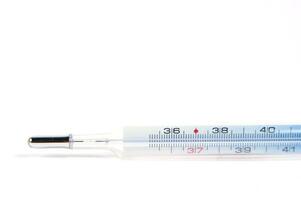 a thermometer is shown on a white background photo