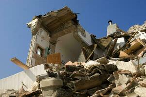 fotográfico documentación de el devastador terremoto en central Italia foto