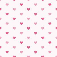 simple cute pink heart seamless pattern design, love background vector