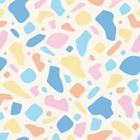 colorful abstract seamless pattern design, cute abstract shape background vector