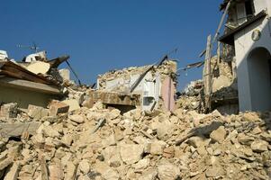 photographic documentation of the devastating earthquake in central Italy photo