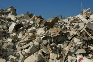 photographic documentation of the devastating earthquake in central Italy photo