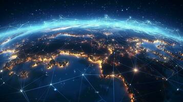 Global Internet Connectivity. Bridging the World through Advanced Communication Technology photo