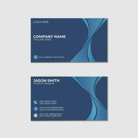 professional creative business card template vector