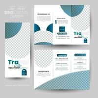 Travel brochure design. vector