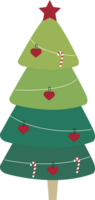 Christmas tree illustration isolated png