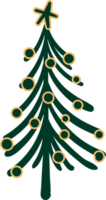 Christmas tree illustration isolated png