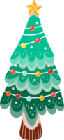 Christmas tree illustration isolated png