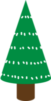 Christmas tree illustration isolated png