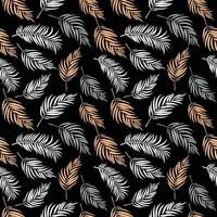 Flower flat textile vector pattern, Beautiful Tree Leaves vector pattern,