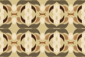 Ikat Floral Paisley Embroidery Background. Ikat Seamless Pattern Geometric Ethnic Oriental Pattern Traditional. Ikat Aztec Style Abstract Design for Print Texture,fabric,saree,sari,carpet. vector