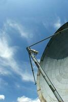 old and large disused radio antennas photo