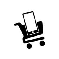 teléfono Tienda icono logo diseño vector