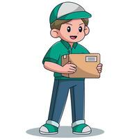 Delivery Man Profession Illustration vector