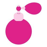 perfume pink doll smell cosmetics icon element vector