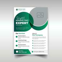 Corporate business flyer brochure template for annual report with creative idea vector