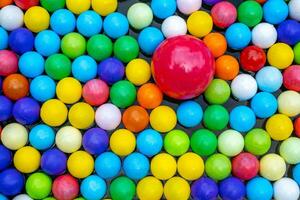 Colorful plastic ball pool background, toy balls for kid photo