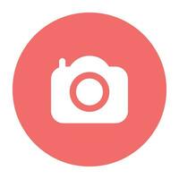 Multimedia and Equipment Flat Circular Icon vector