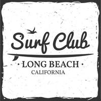 Surf club concept. vector