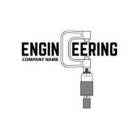 Engineering Company Logo Template. vector