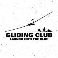 Vector Gliding club retro badge.